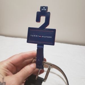 Tommy Hilfiger Black Faux Leather Belt